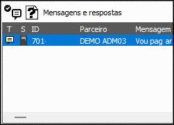 master remote resposta mensagem área